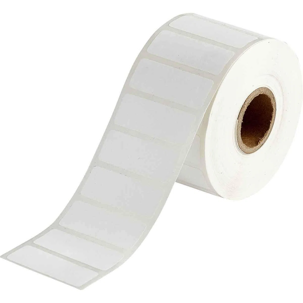 Brady THT-155-490-1.5-SC 4,1 cm di larghezza x 1,5 cm di altezza, in poliestere B-490 Freezerbondz, etichette bianche per stampante a trasferimento termico, nucleo da 2,5 cm (1500 per rotolo)